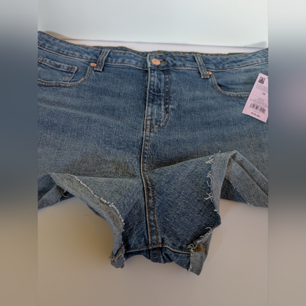NWT Wild Fable Women's High Rise Rolled Cuff Shorts - Size 16